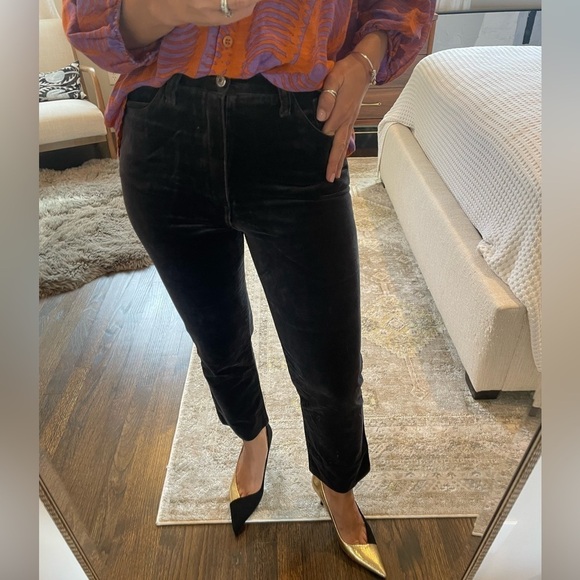 Claudio Agnelli Treviso Brown Velvet Ankle Pant - Picture 3 of 13